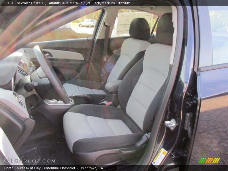 Atlantis Blue Metallic / Jet Black/Medium Titanium 2014 Chevrolet Cruze LS