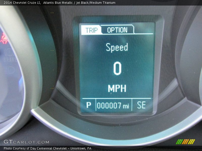 Atlantis Blue Metallic / Jet Black/Medium Titanium 2014 Chevrolet Cruze LS