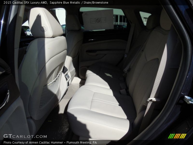 Sapphire Blue Metallic / Shale/Brownstone 2015 Cadillac SRX Luxury AWD