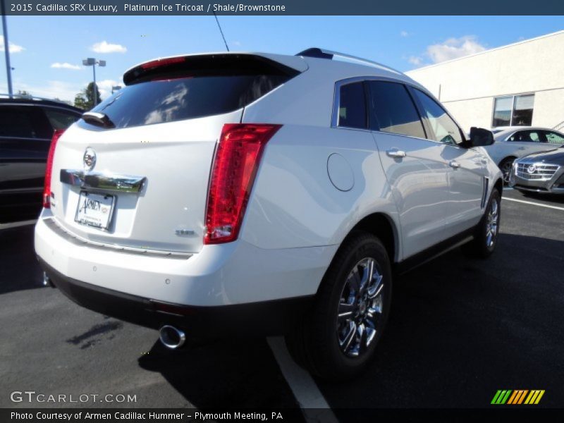 Platinum Ice Tricoat / Shale/Brownstone 2015 Cadillac SRX Luxury