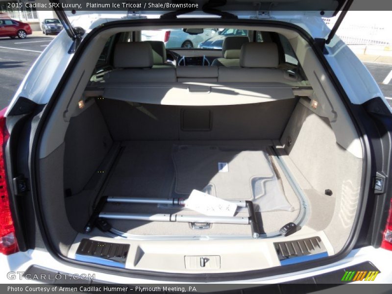 Platinum Ice Tricoat / Shale/Brownstone 2015 Cadillac SRX Luxury