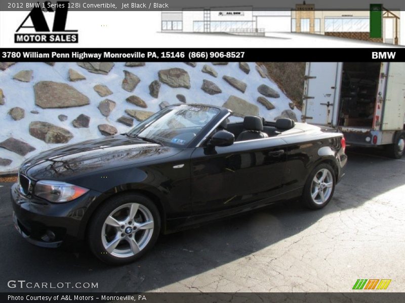 Jet Black / Black 2012 BMW 1 Series 128i Convertible