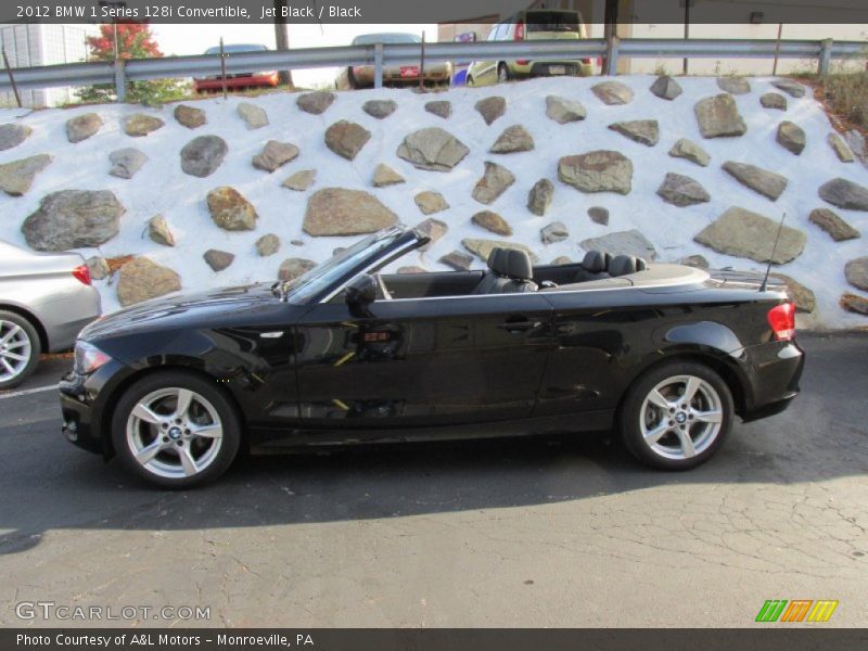 Jet Black / Black 2012 BMW 1 Series 128i Convertible