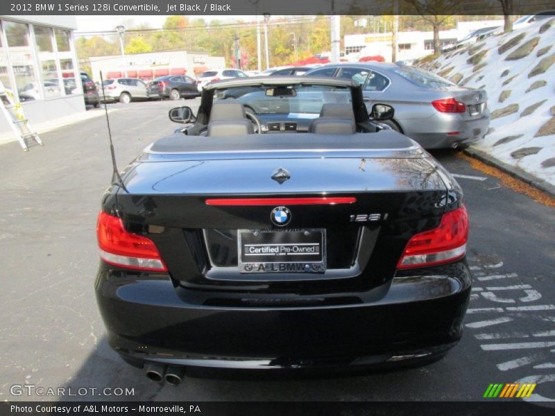Jet Black / Black 2012 BMW 1 Series 128i Convertible