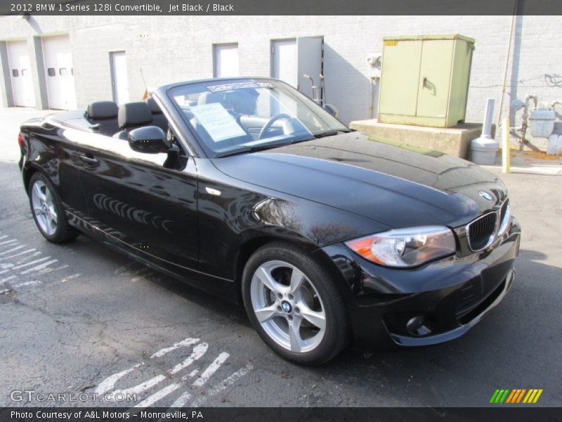 Jet Black / Black 2012 BMW 1 Series 128i Convertible