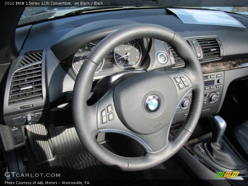 Jet Black / Black 2012 BMW 1 Series 128i Convertible