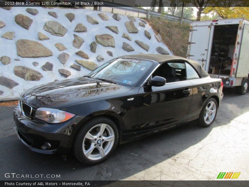 Jet Black / Black 2012 BMW 1 Series 128i Convertible