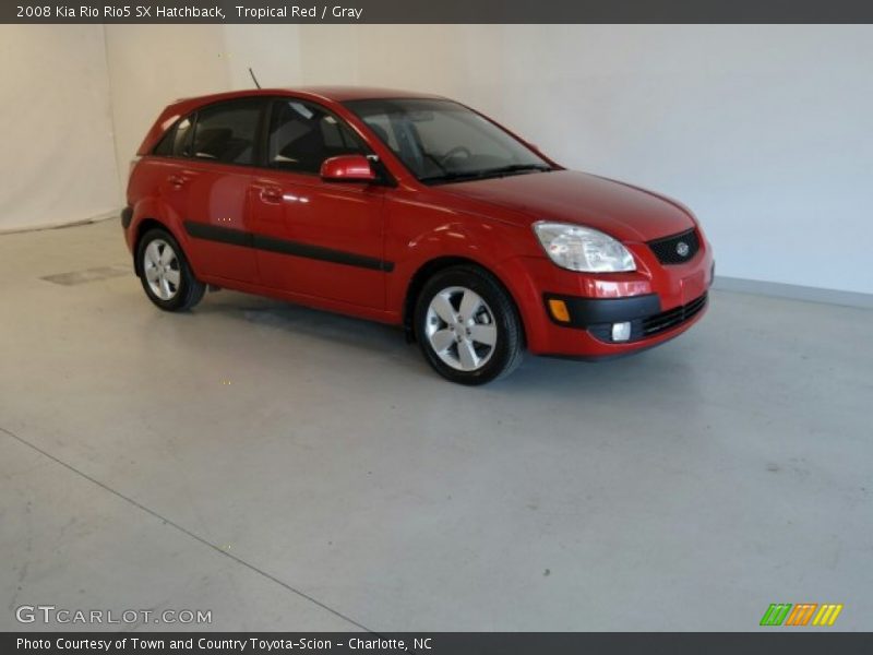 Tropical Red / Gray 2008 Kia Rio Rio5 SX Hatchback