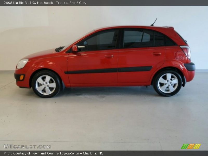 Tropical Red / Gray 2008 Kia Rio Rio5 SX Hatchback