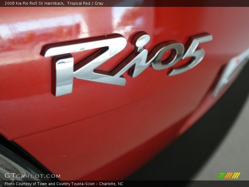 Tropical Red / Gray 2008 Kia Rio Rio5 SX Hatchback