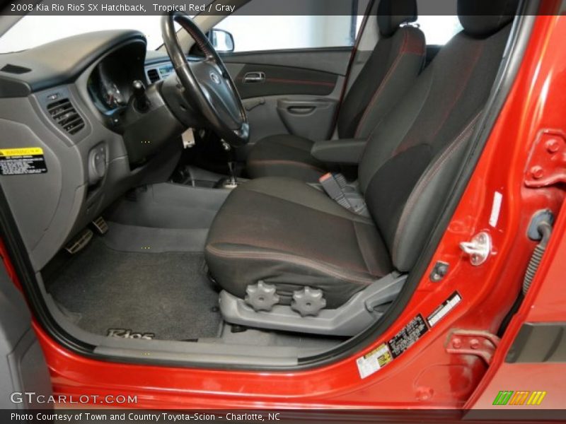 Tropical Red / Gray 2008 Kia Rio Rio5 SX Hatchback