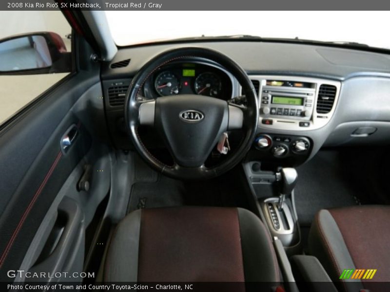 Tropical Red / Gray 2008 Kia Rio Rio5 SX Hatchback