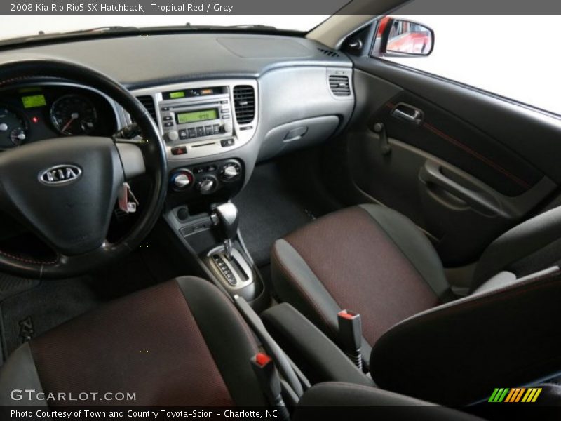 Tropical Red / Gray 2008 Kia Rio Rio5 SX Hatchback