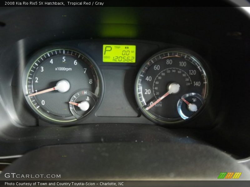 Tropical Red / Gray 2008 Kia Rio Rio5 SX Hatchback