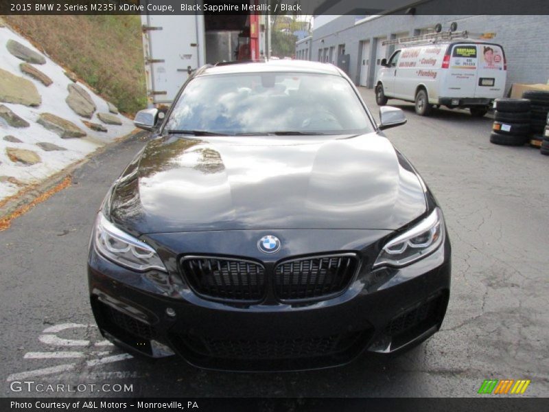 Black Sapphire Metallic / Black 2015 BMW 2 Series M235i xDrive Coupe