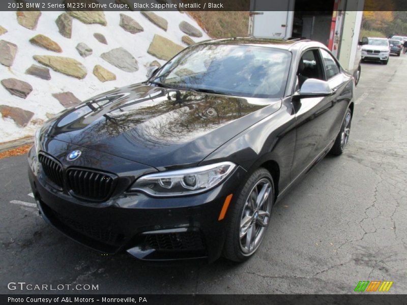 Black Sapphire Metallic / Black 2015 BMW 2 Series M235i xDrive Coupe