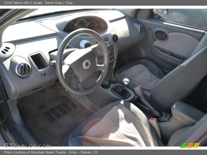 Storm Gray / Gray 2006 Saturn ION 2 Sedan