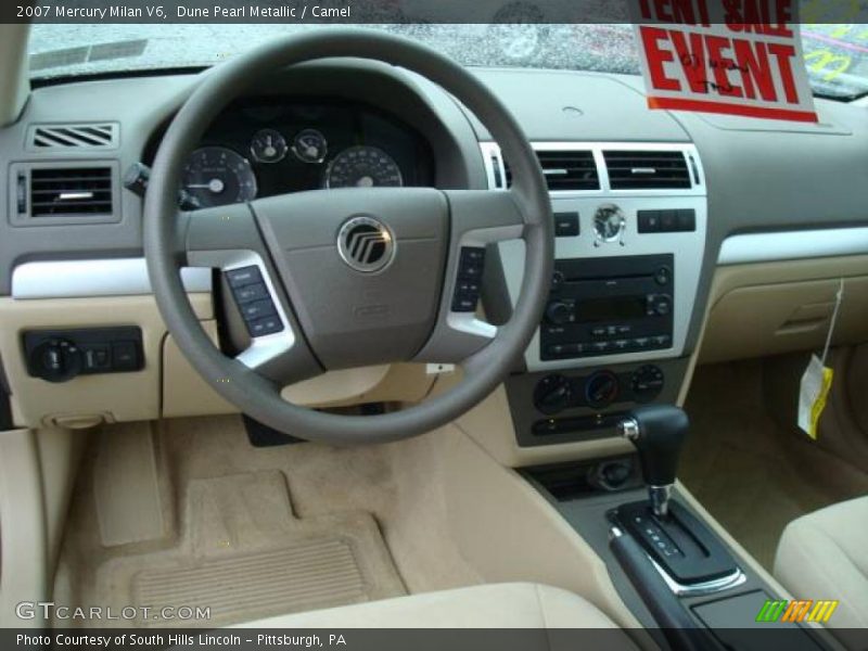 Dune Pearl Metallic / Camel 2007 Mercury Milan V6