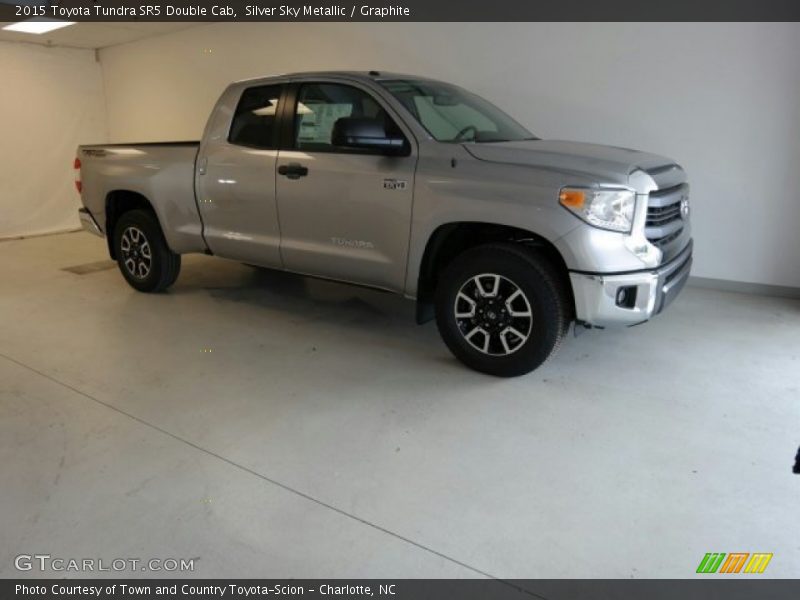 Silver Sky Metallic / Graphite 2015 Toyota Tundra SR5 Double Cab