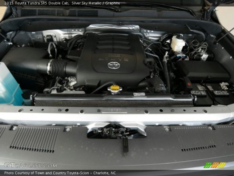 Silver Sky Metallic / Graphite 2015 Toyota Tundra SR5 Double Cab