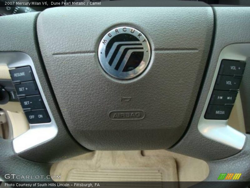 Dune Pearl Metallic / Camel 2007 Mercury Milan V6