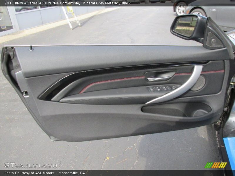 Mineral Grey Metallic / Black 2015 BMW 4 Series 428i xDrive Convertible