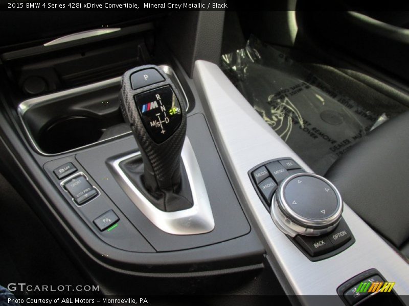 Mineral Grey Metallic / Black 2015 BMW 4 Series 428i xDrive Convertible