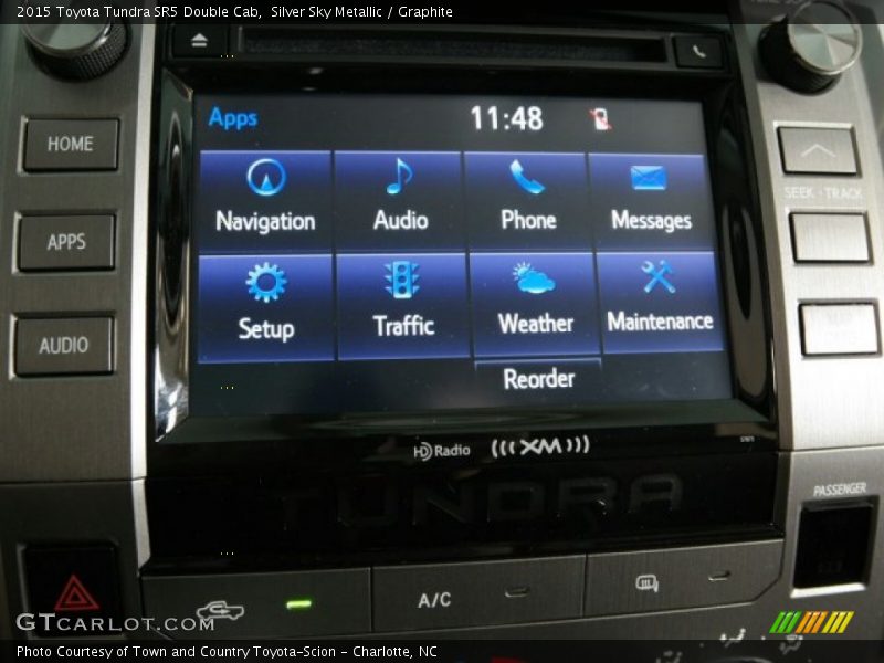 Silver Sky Metallic / Graphite 2015 Toyota Tundra SR5 Double Cab