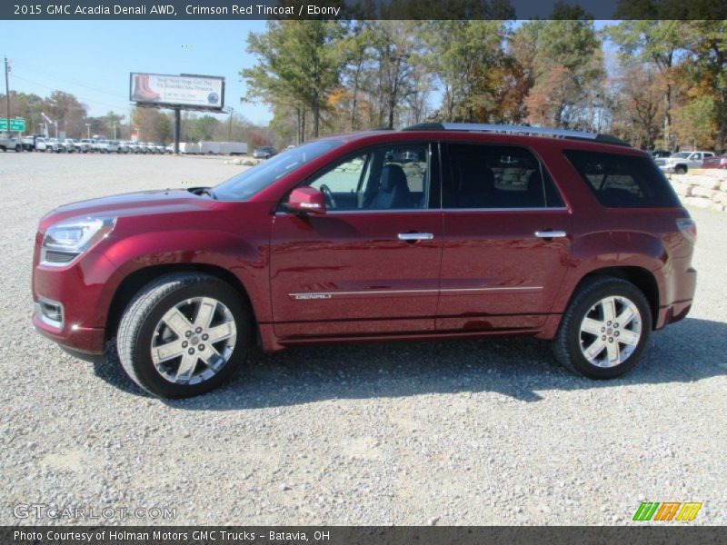 Crimson Red Tincoat / Ebony 2015 GMC Acadia Denali AWD