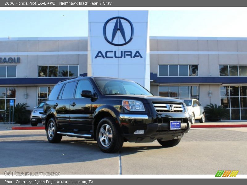 Nighthawk Black Pearl / Gray 2006 Honda Pilot EX-L 4WD