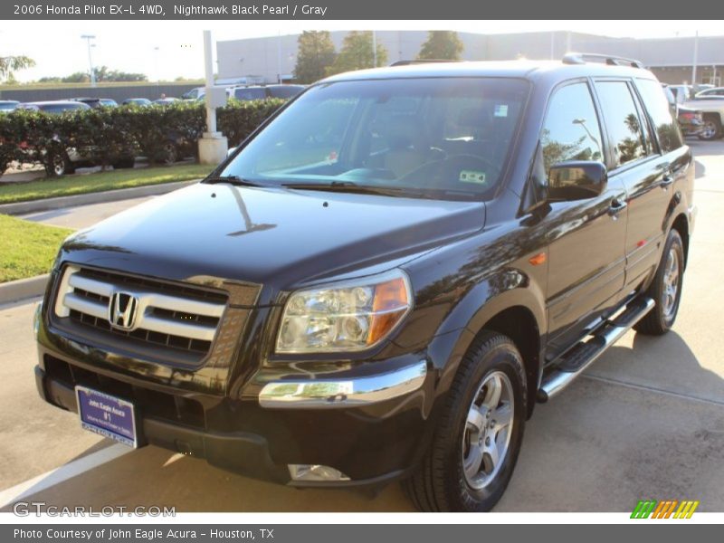 Nighthawk Black Pearl / Gray 2006 Honda Pilot EX-L 4WD