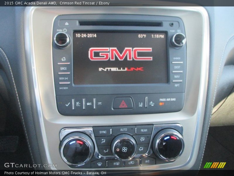 Crimson Red Tincoat / Ebony 2015 GMC Acadia Denali AWD