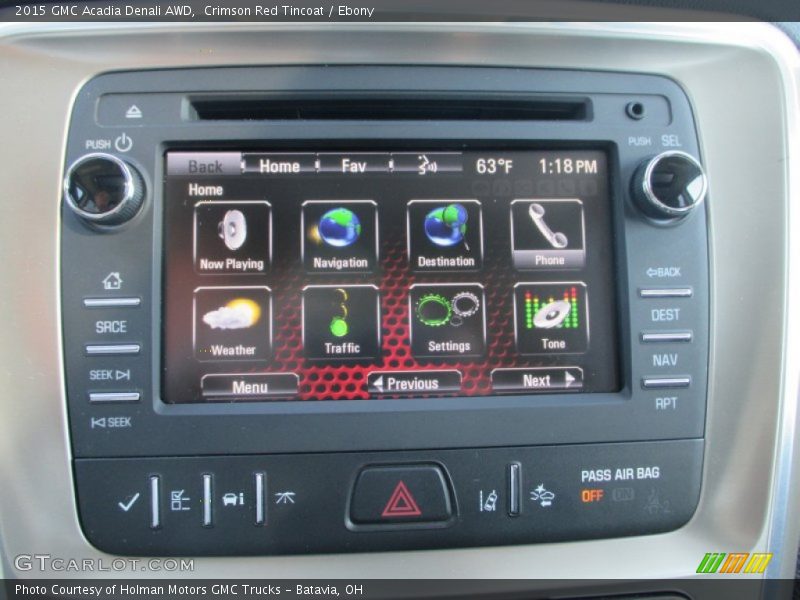 Crimson Red Tincoat / Ebony 2015 GMC Acadia Denali AWD