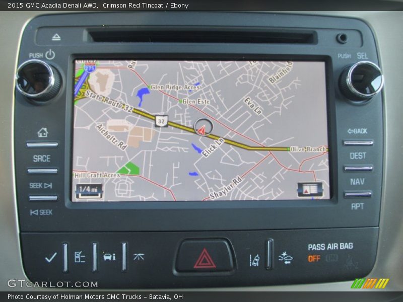 Crimson Red Tincoat / Ebony 2015 GMC Acadia Denali AWD