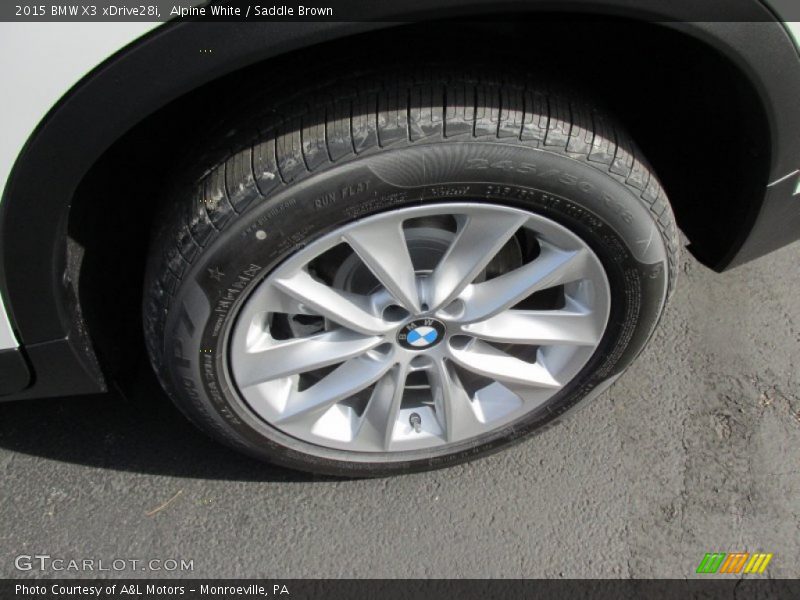 Alpine White / Saddle Brown 2015 BMW X3 xDrive28i