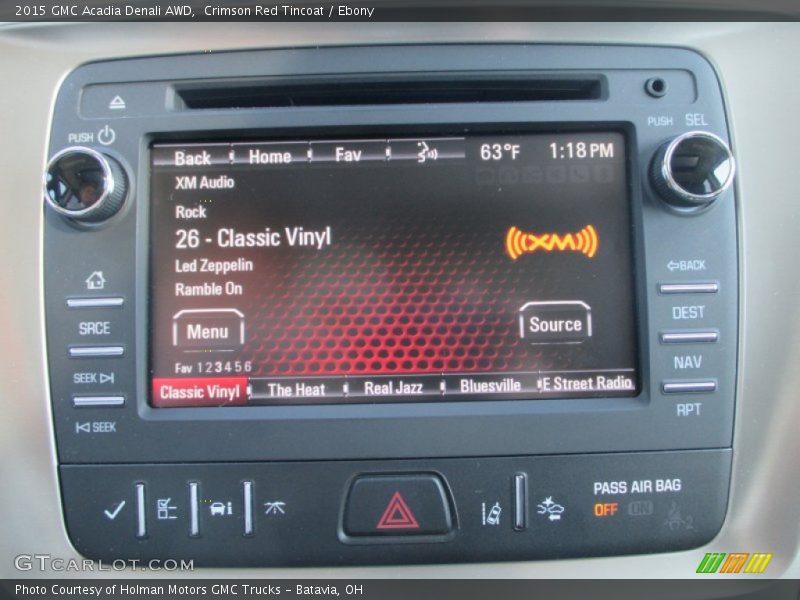 Crimson Red Tincoat / Ebony 2015 GMC Acadia Denali AWD
