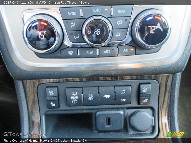 Crimson Red Tincoat / Ebony 2015 GMC Acadia Denali AWD