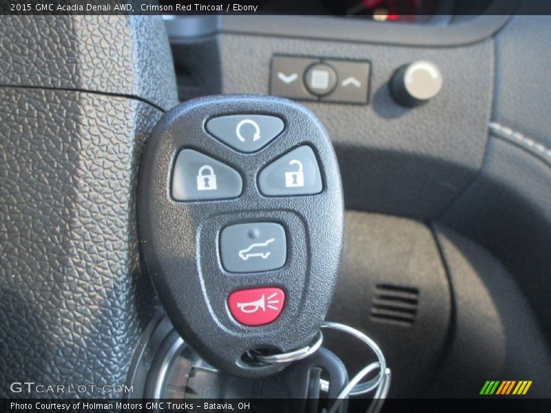 Crimson Red Tincoat / Ebony 2015 GMC Acadia Denali AWD