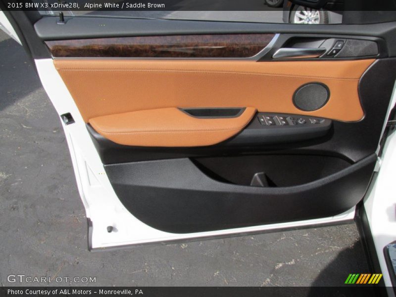 Alpine White / Saddle Brown 2015 BMW X3 xDrive28i
