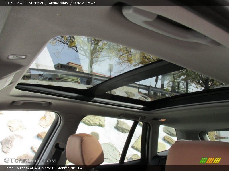 Alpine White / Saddle Brown 2015 BMW X3 xDrive28i