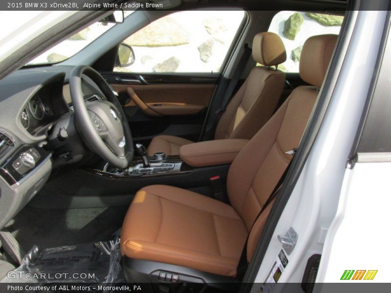 Alpine White / Saddle Brown 2015 BMW X3 xDrive28i