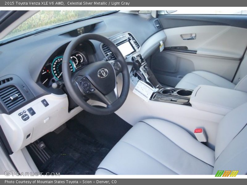  2015 Venza XLE V6 AWD Light Gray Interior