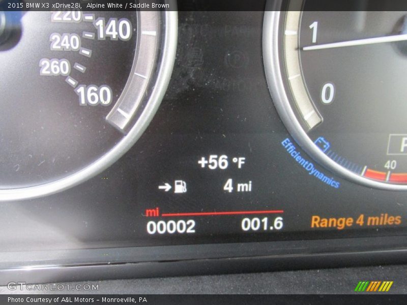 Alpine White / Saddle Brown 2015 BMW X3 xDrive28i