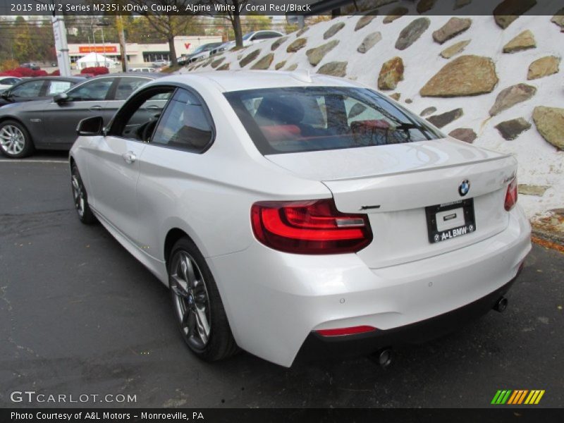 Alpine White / Coral Red/Black 2015 BMW 2 Series M235i xDrive Coupe