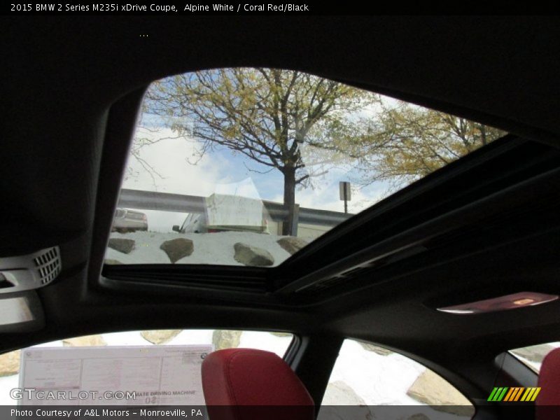 Alpine White / Coral Red/Black 2015 BMW 2 Series M235i xDrive Coupe