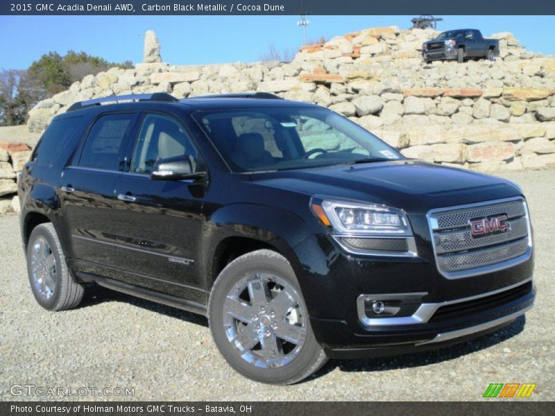 Carbon Black Metallic / Cocoa Dune 2015 GMC Acadia Denali AWD