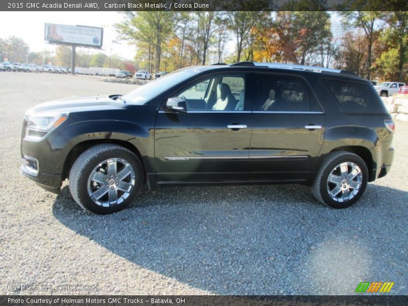 Carbon Black Metallic / Cocoa Dune 2015 GMC Acadia Denali AWD