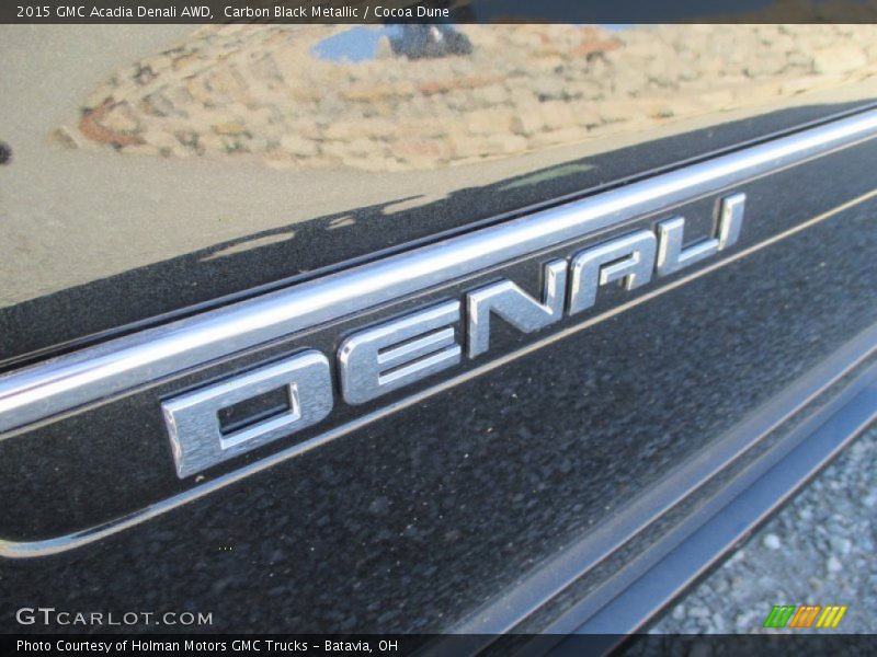 Carbon Black Metallic / Cocoa Dune 2015 GMC Acadia Denali AWD