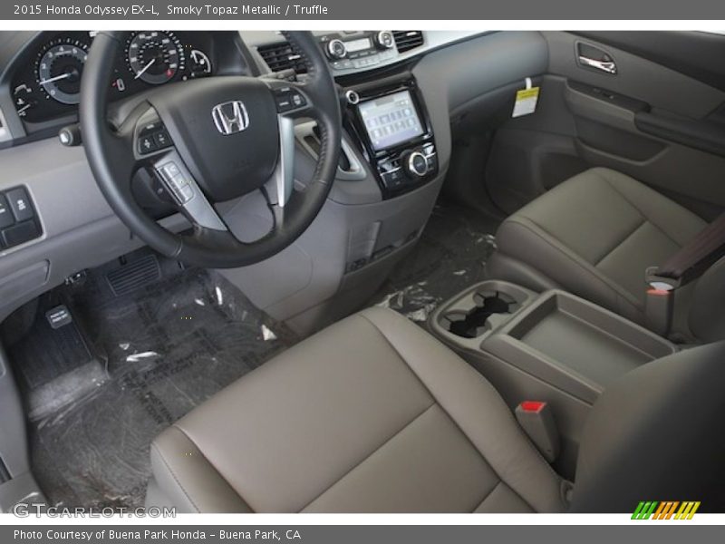 Smoky Topaz Metallic / Truffle 2015 Honda Odyssey EX-L