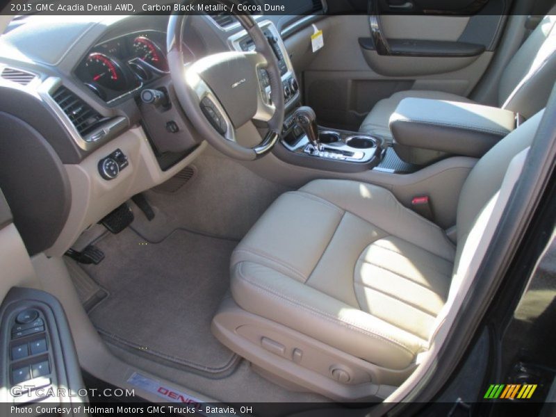 Carbon Black Metallic / Cocoa Dune 2015 GMC Acadia Denali AWD